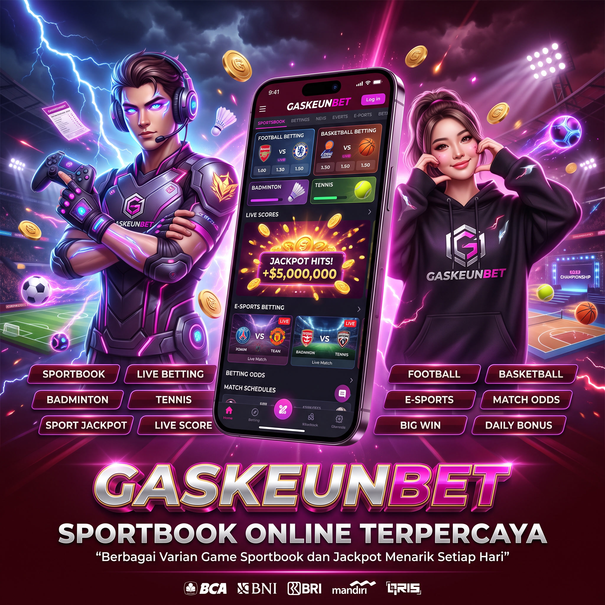 Sportsbook online dan taruhan olahraga GASKEUNBET